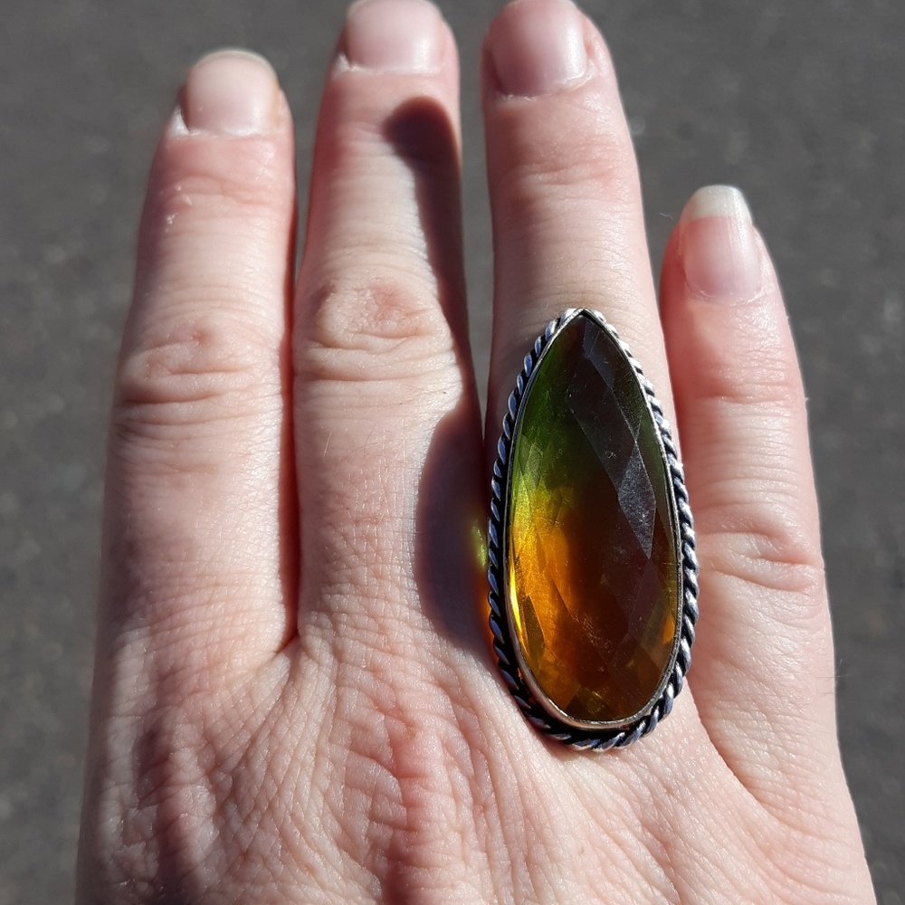New Ametrine 925 Silver Ring.